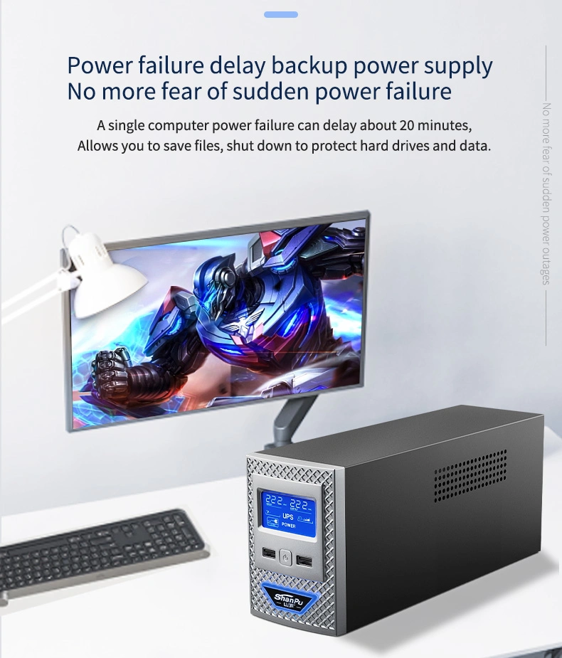 1000va 600W Line Inverter UPS Power Supply Backup Energy System