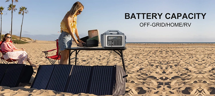 Next Greenergy Outdoor Portable Power Station1200 W with Foldable Solar