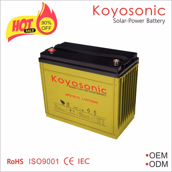 Sealed Maintenance Free 12V 200ah VRLA AGM Battery Deep Cycle Solar Panel Battery with 3 Years Warranty and MSDS